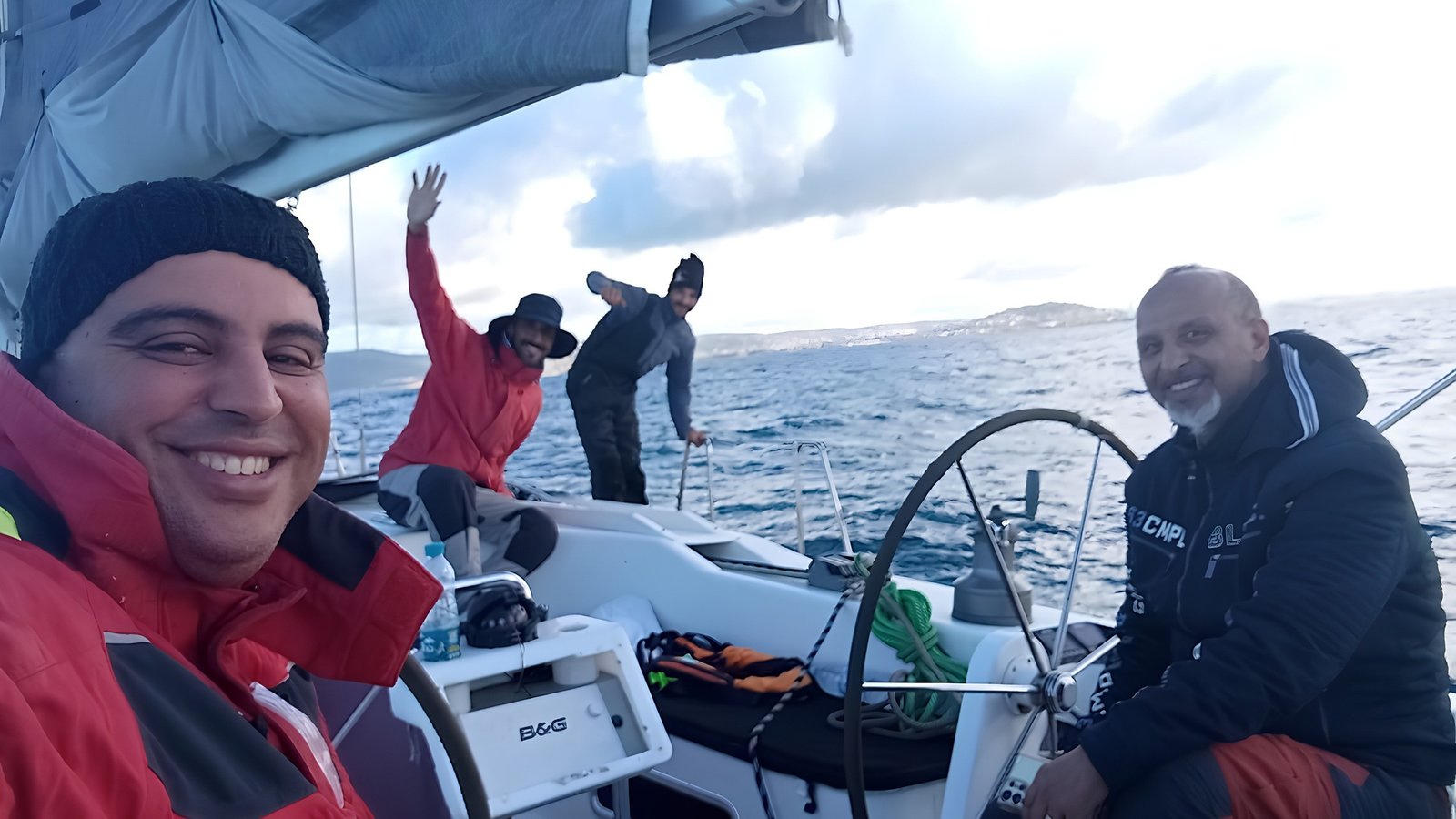 Équipage Voiliers du Maroc en mer